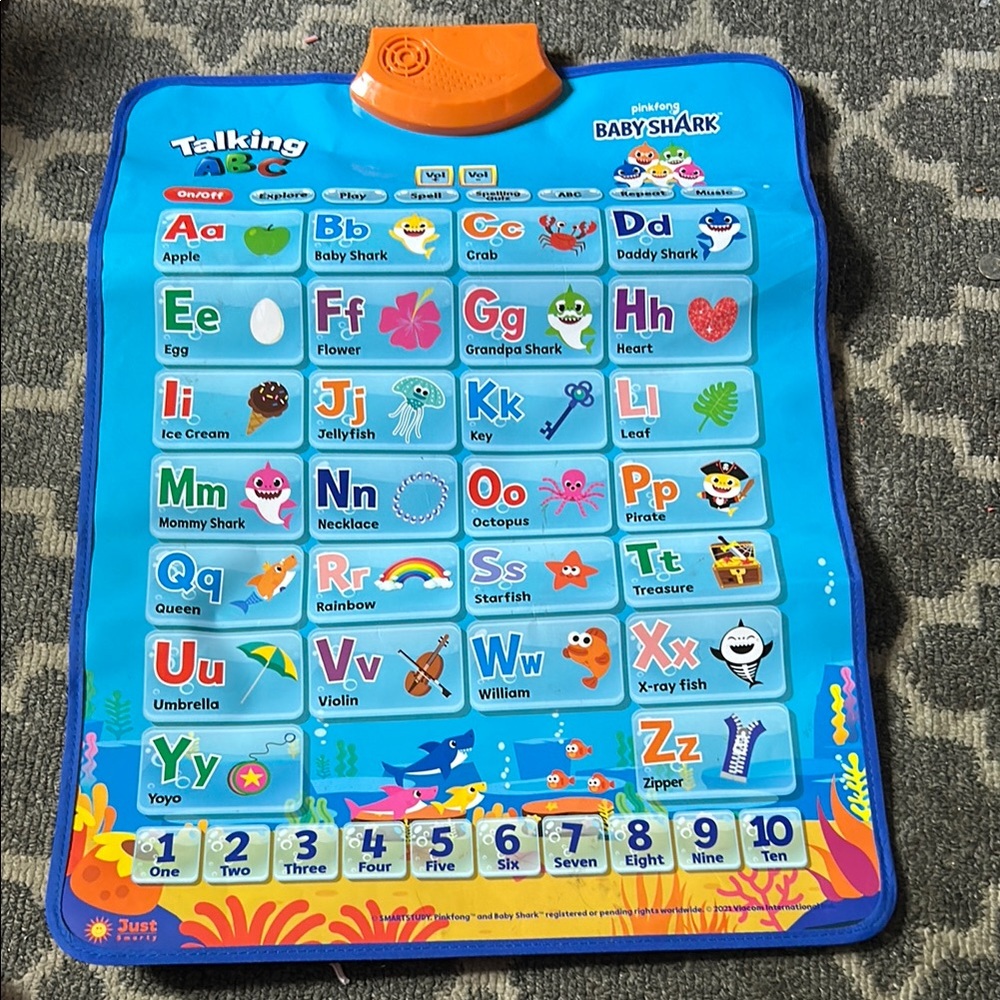 Blue and Orange Interactive Learning Tablet